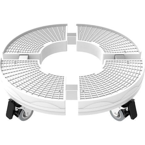 Support de Plante Robuste avec Roues, capacité de 200kg, 30 cm-50 cm Support de Pot de Fleur Rond réglable pour intérieur à extérieur sur Rouleaux (1/5)