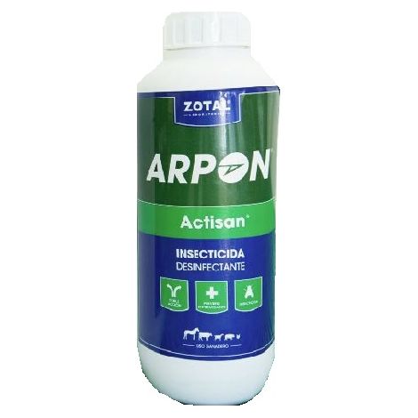 Zotal Arpon Act Disinfettante e liquido concentrato di insetticida, 1 litro