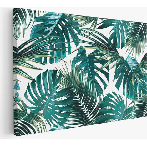 Tableau toile - Feuilles Tropicales (1/2)