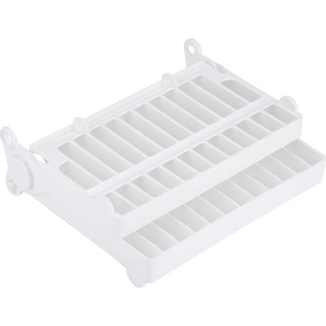 Rack de Séchage Vaisselle Pliable, Organisateur de Drainage pour Ustensiles de Cuisine en Plastique