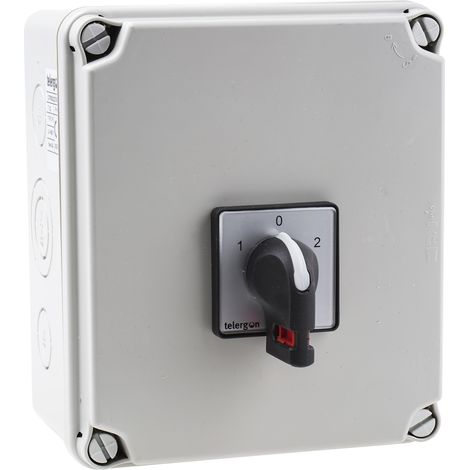 Rs Pro – Inverseur de sources 2P 40A 690V – 18,5 kW – Indice de protection IP65 – Pouvoir de coupure 30kA (1/2)