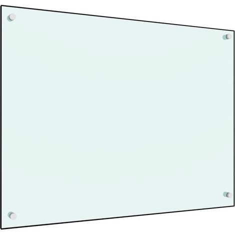 Dosseret de cuisine couleur Lait 80x60 cm Verre trempé vidaXL