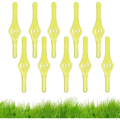 Lames de Rechange en Plastique de 15 cm pour Coupe-Bordure, Lames en Plastique pour Coupe-Bordure, Accessoires de Coupe-Bordure, Lames en Plastique pour Tondeuse avec Lame