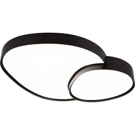 [NEUWERTIG] B-Ware Trio Lighting LED-Deckenleuchte Rise schwarz 77x63 cm dimmbar CCT 45W (1/2)