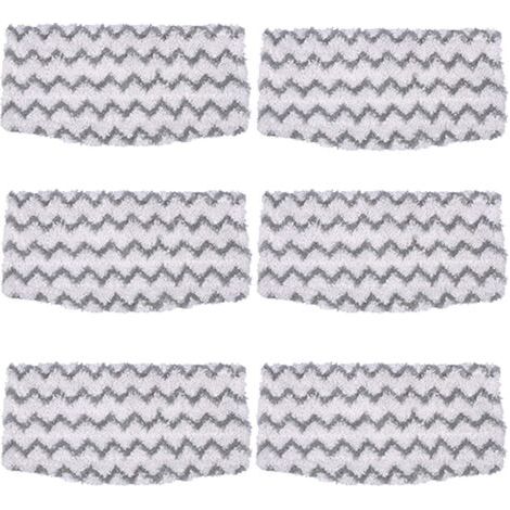 Paquet de 6 tampons de vadrouille en Microfibre de Remplacement S1000 recharges pour Nettoyeur de Sol Dur pour vadrouille à Vapeur Requin modèle S1000A S1000 S1000C S1000WM