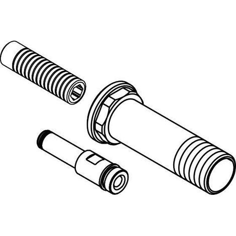 Kit d'extension HG Axor Starck pour module de douchette à main chromé