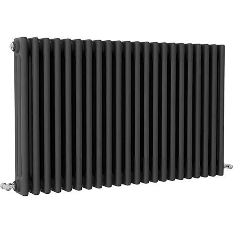 SKY Bathroom Traditional Cast Iron Style Radiator 3 Column Anthracite 600x1010mm