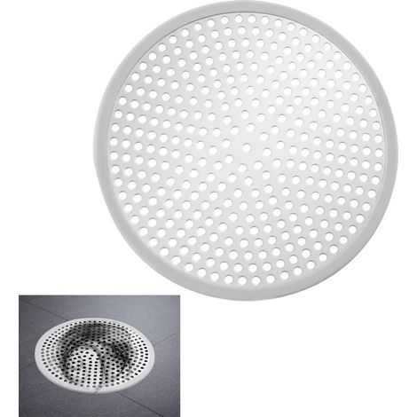 Drain de Douche en Acier Inoxydable, 120 mm Douche Drain Attrape Cheveux Argent Filtre pour Bonde de Grille Douche Anti colmatage Couvercle de Vidange Antirouille pour Baignoire Cuisine (1/5)