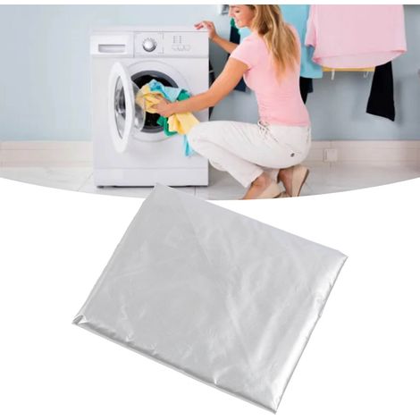 Housse de machine à laver, imperméable, anti-poussière et résistante aux UV, gris argenté M (1/5)
