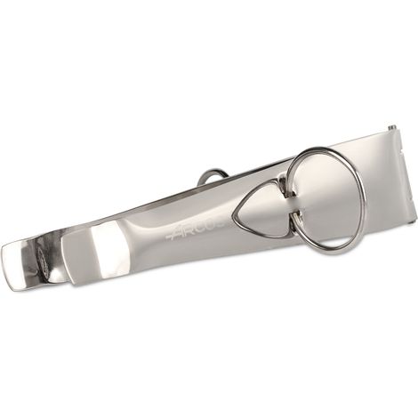 Morsetto per il prosciutto Arcos 606100 acciaio inox 18/10 120 mm con coperchio del display (1/2)