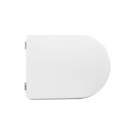Sedile wc coprivaso per Catalano vaso Zero 50 41,5-47,5 x 35,3 cm copriwater con cerniere regolabili e sedile in legno colato (1/4)