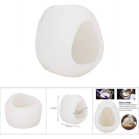 3D-Hasen-Seifen-Silikonform, Hasen-Harz-Tonform, Schokoladen-Bonbonform, kleine Größe (1/4)