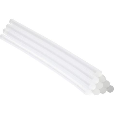 Bâtons de colle - 25 cm x 7 mm - Transparent - 10 pcs - Pour mini pistolets à colle