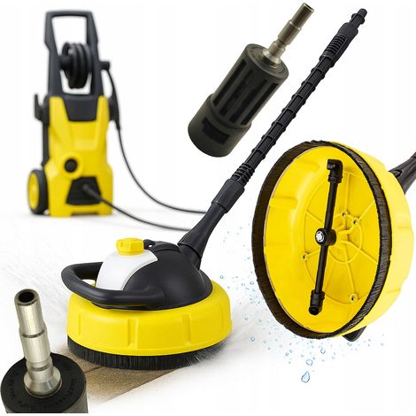 Brosse Rotative de Remplacement T-Racer – Réservoir Détergent Set, Adaptateur QC inclus Compatible avec Lances Kränzle QC et Karcher K1–K7