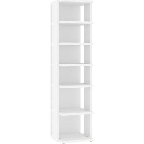 Maison Exclusive - Zapatero madera contrachapada blanco 27,5x27x1 (1/5)