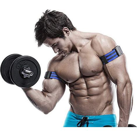 2 Pcs Bande de Compression Musculaire pour Bras - Sangle d'Entraînement BFR pour la Croissance Musculaire et la Récupération (1/3)