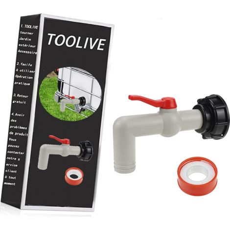 Adaptateur pour Robinet IBC pour Réservoir Filetage 60 mm Adaptateur pour Réservoir d'eau de pluie IBC (1/5)