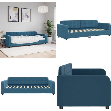 vidaXL Tagesbett Blau 80x200 cm Samt (1/5)