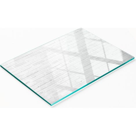 Panel decorativo multifuncional de vidrio templado con dise帽o de ladrillo para pared, 80x52 cm. (1/5)