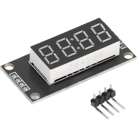 Module d'affichage LED 4 chiffres 0.36 pouce bleu TM1637 avec horloge, interface 2 broches IO 5V (1/5)