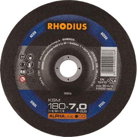 Disque de coupe Rhodius ksm 180 mm acier 7 mm (1/3)