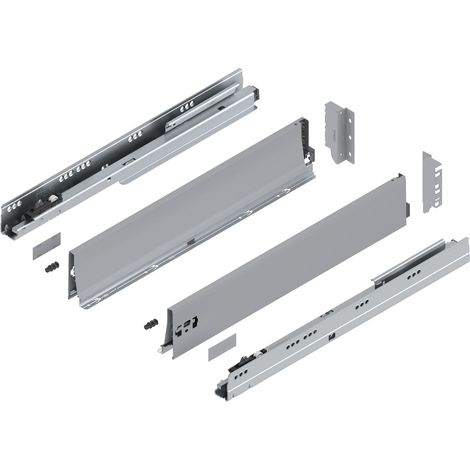 Blum Tandembox antaro K Schubladenschienen-Set  1 Paar, 65kg 650mm  Vollauszug Blumotion, grau