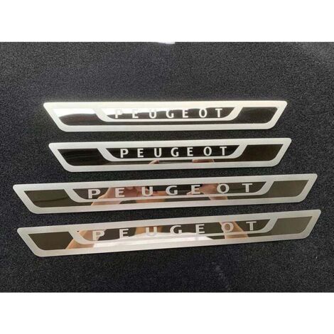 Set mit 4 Einstiegsleisten aus Edelstahl für Peugeot 308, 408, 508, 3008, 2008 und 307 – Matte Oberfläche – Kratzschutz (1/5)