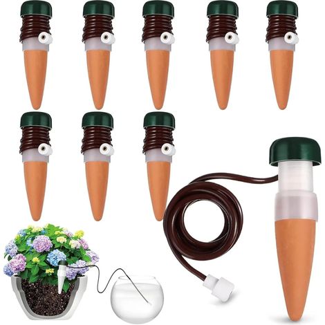 Kit di irrigazione per piante da interno da 8 pezzi, sistema di irrigazione per balconi, irrigazione automatica per piante da interno (1/4)