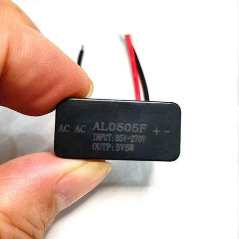 Mini-transformateur 5 broches 220 V CA vers 5 V CC/1 A, module de commande d'interrupteur d'isolation d'alimentation pour lampe 5 W étanche, encapsulé dans de la résine époxy. (1/5)