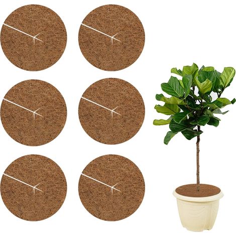 disques de paillis de coco, 20 cm, tapis de coco, disque de paillis de coco pour la protection hivernale des plantes en pot