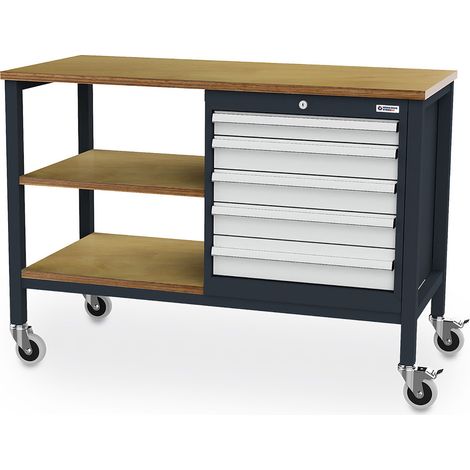 WS24 Mobile Kastenwerkbank B x T x H 1300 x 600 x 960 mm - WS24-100134