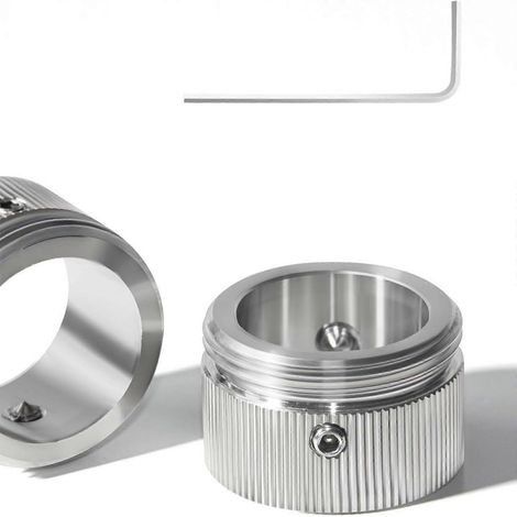 4 adaptateurs de tête thermostatique de vanne de radiateur en acier inoxydable M30×1,5 ( ) (1/5)