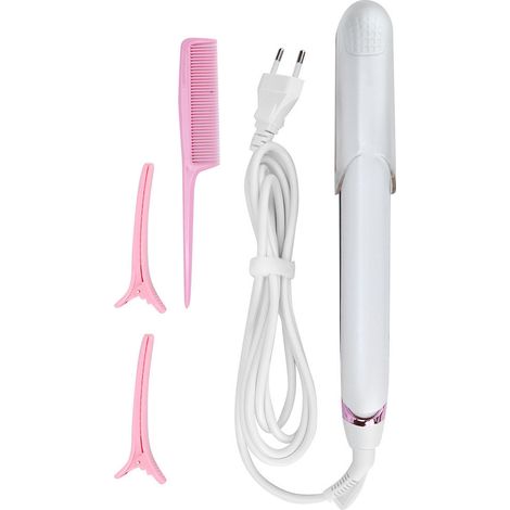 Lisseur Boucleur Électrique Portable - Température Réglable 200 ℃ - Tension Universelle 100-240 V - Prise UE - 2 m (1/5)
