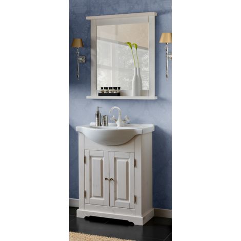 Ensemble meuble vasque + miroir - Bois - 65 cm - Sophie - Livraison gratuite