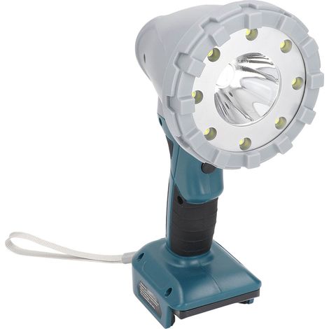 Lampe LED portable à main avec trois modes d'éclairage (600-1200-1400V) et compatible avec les batteries au lithium Makita 14,4-21V. (1/5)
