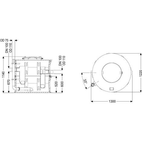 KESSEL 93001-D1-R2-TS Séparateur de graisses EasyClean Modular
