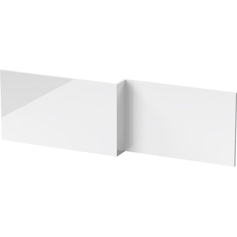 Nuie L-Shaped Bath Front Panel 540mm H x 1700mm W - Gloss White