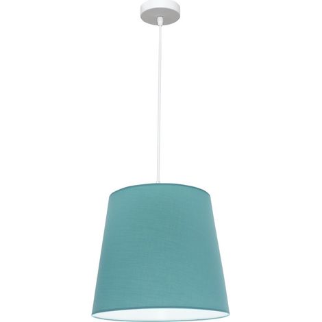 Lampara Colgante Maldivas 1xe27 Blanco/turquesa Reg.40d de FABRILAMP. (1/2)