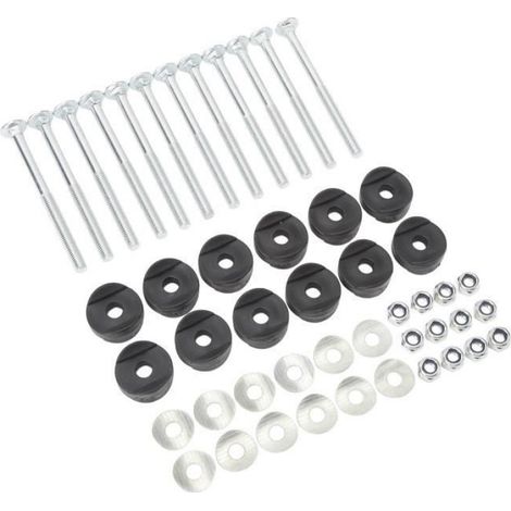 Vis pour trampoline - - Set de 12pcs en acier galvanisé - Installation sécurisée et facile (1/4)