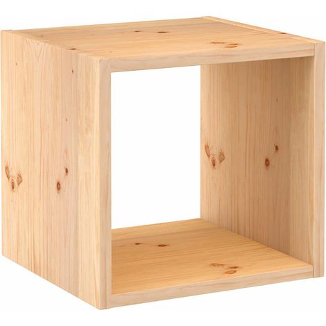 Étagère modulaire 1 Cube Dinamic, Bois Massif de pin - 36,2 x 36,2 x 33 cm (1/5)