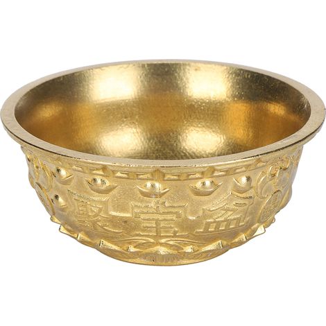 Bols trésor en laiton doré, porte-bonheur de richesse, décoration artisanale pour maison et bureau (1/5)