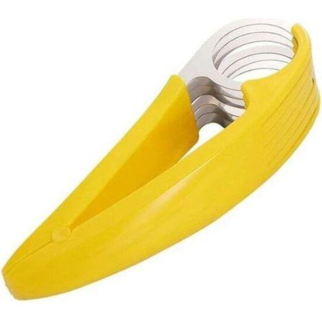 Fournitures de cuisine en acier inoxydable, outil de coupe de fruits bananes, couteau de séparation de saucisses de jambon, machine de découpe de fruits (1/5)