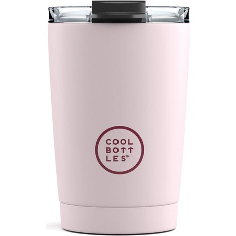 Gobelet Isotherme en Acier Inoxydable 330 ml Tasse Thermique avec Couvercle Hermétique Boissons froides 10h et chaudes 5h Finition Anti-tâches Pastel Pink (1/5)