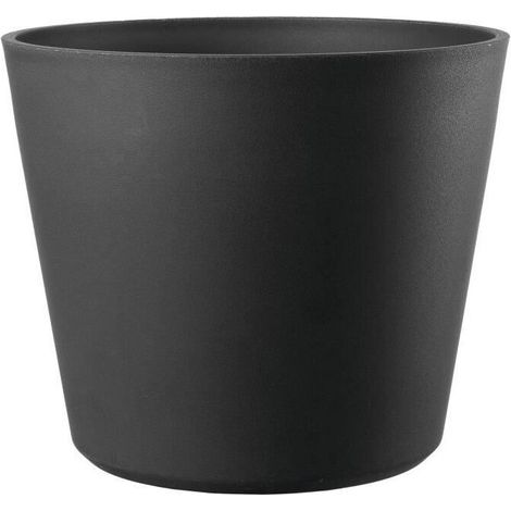 Pot de fleurs Origin 11 L couleur anthracite, résistant, idéal pour plantes d'intérieur et extérieur, fixation stable, pièce unique (1/5)