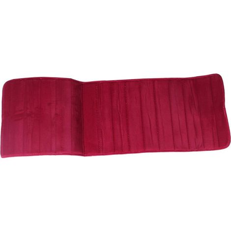 Tapis de sol absorbant et antidérapant en mousse à mémoire de forme 120 x 40 cm pour cuisine, chambre ou porte - Rouge (1/4)