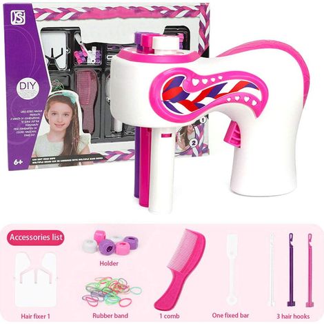 Coffreur Automatique à Tresses Électrique Machine à Tresser les Cheveux Outil de Torsion Rouleaux Électriques Appareil Auto Coiffure DIY Kit de Salon Mode Jouet pour Filles Enfants (1/5)