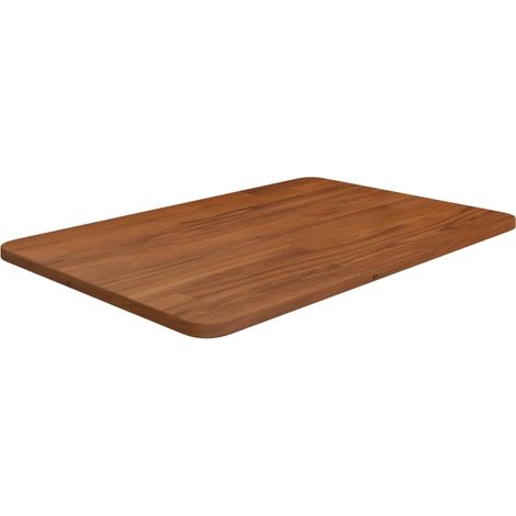 Waschtischplatte Dunkelbraun 60x40x1,5 cm Massivholz Behandelt