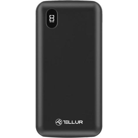 Batería externa Tellur PD100 de 10000 mAh, color negro
