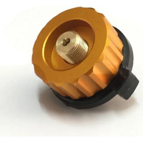 Convertisseur pour réchaud à gaz de camping extérieur, connecteur de brûleur à gaz, adaptateur de réservoir de gaz en aluminium, adaptateur de recharge de propane pour réchaud de pique-nique extérieur (1/5)