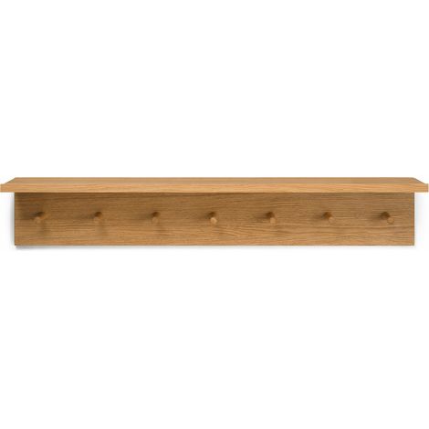 [GEBRAUCHT] B-Ware Ferm Living Place Wandregal Deko Mit 7 Haken L 105 Cm Eiche Wandgarderobe Regal